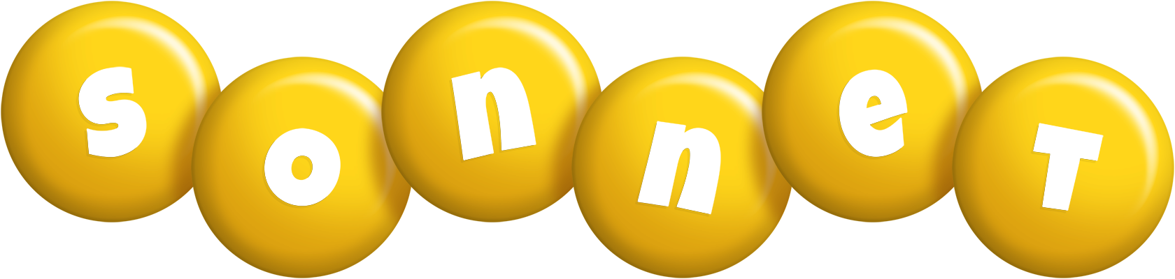 Sonnet candy-yellow logo
