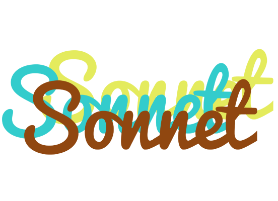 Sonnet cupcake logo