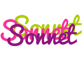 Sonnet flowers logo