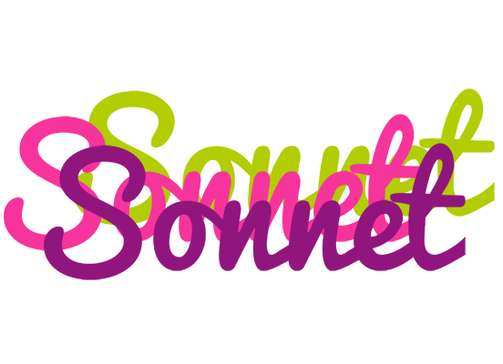 Sonnet flowers logo