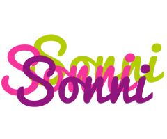 Sonni flowers logo