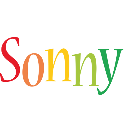 Sonny birthday logo