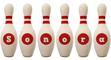 Sonora bowling-pin logo