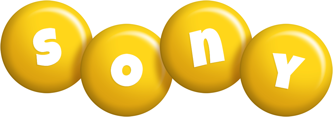 Sony candy-yellow logo