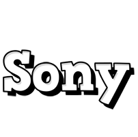 Sony snowing logo
