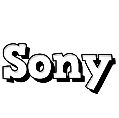 Sony snowing logo