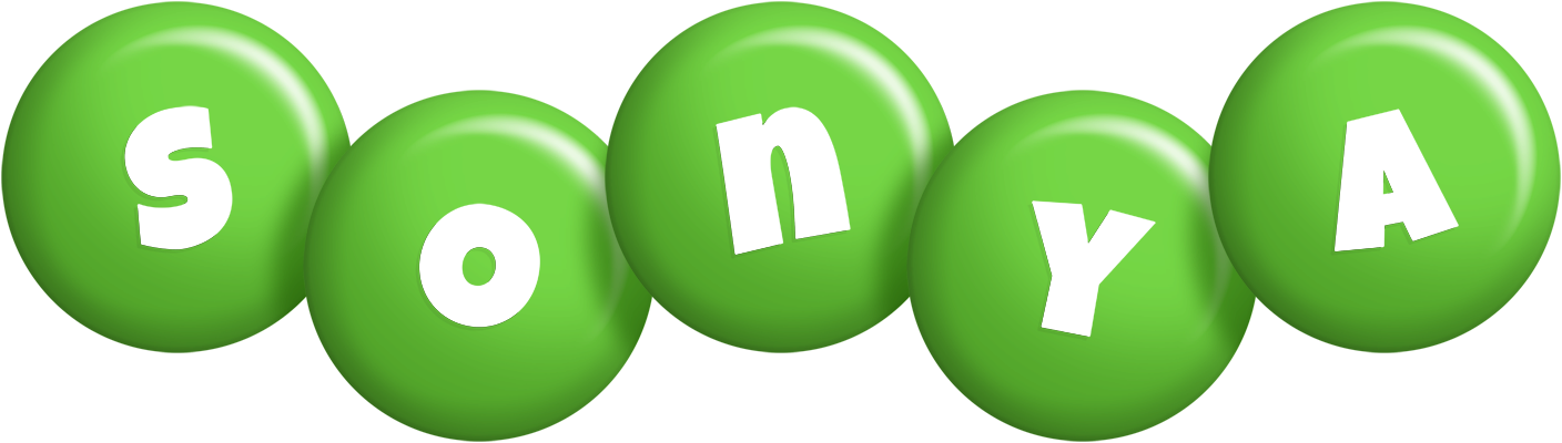 Sonya candy-green logo