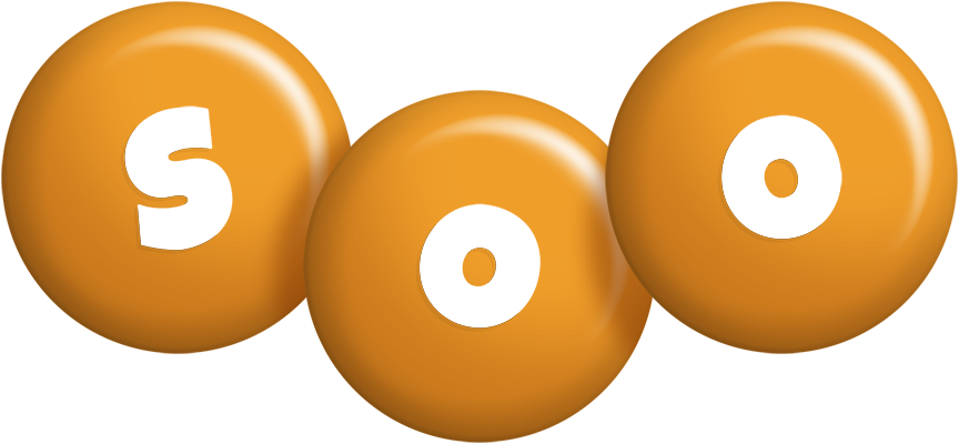 Soo candy-orange logo