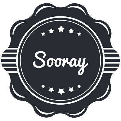 Sooray badge logo