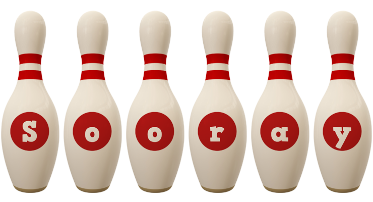 Sooray bowling-pin logo