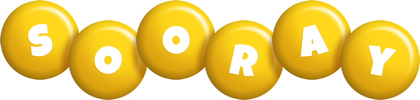 Sooray candy-yellow logo