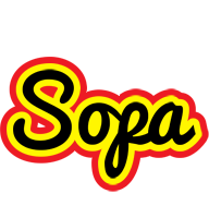 Sopa flaming logo