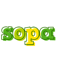 Sopa juice logo