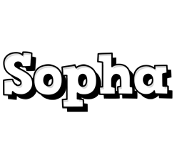 Sopha snowing logo