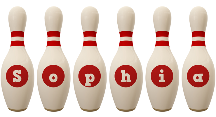 Sophia bowling-pin logo