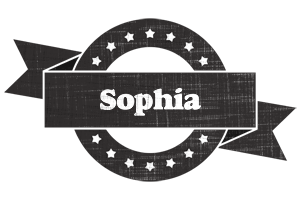 Sophia grunge logo