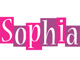 Sophia whine logo