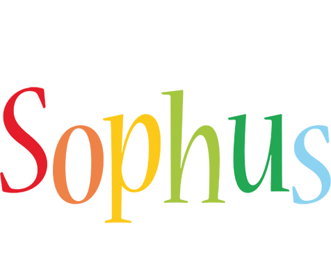 Sophus birthday logo
