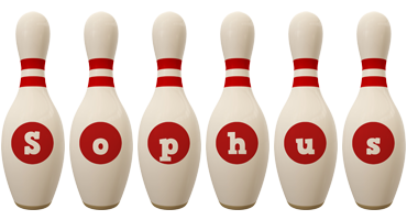 Sophus bowling-pin logo