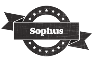 Sophus grunge logo