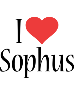 Sophus i-love logo