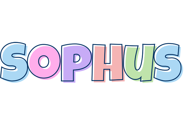 Sophus pastel logo