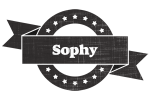 Sophy grunge logo