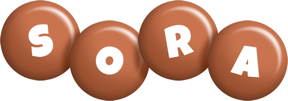 Sora candy-brown logo