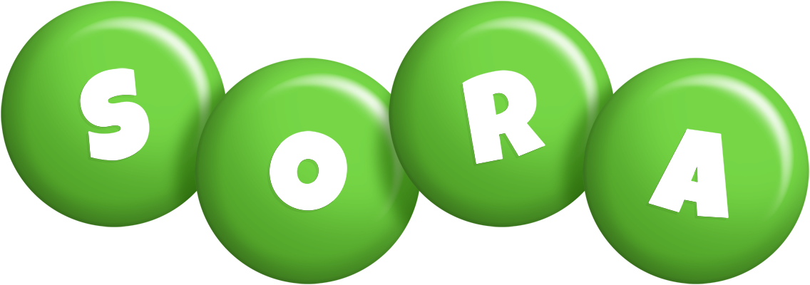 Sora candy-green logo