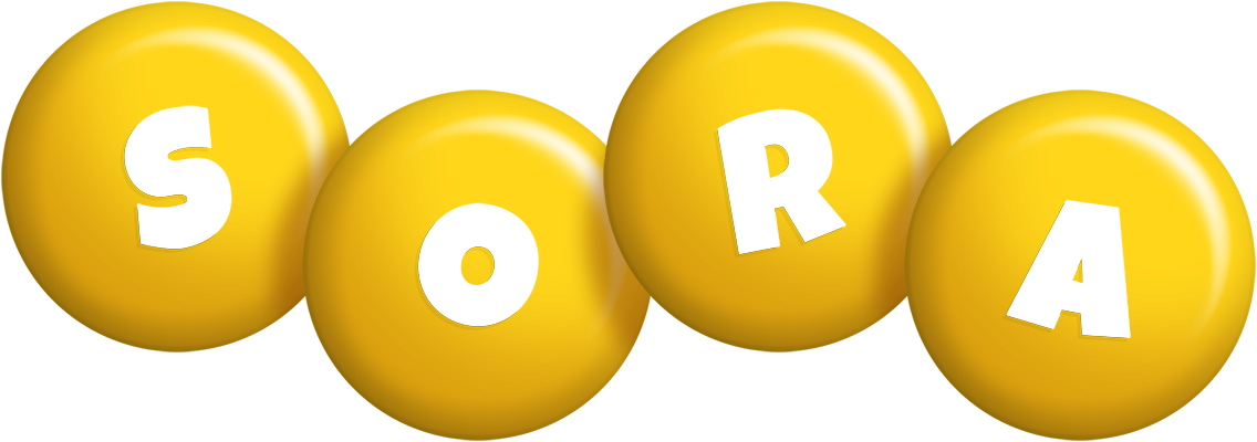 Sora candy-yellow logo