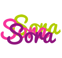 Sora flowers logo