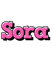 Sora girlish logo