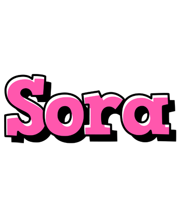 Sora girlish logo