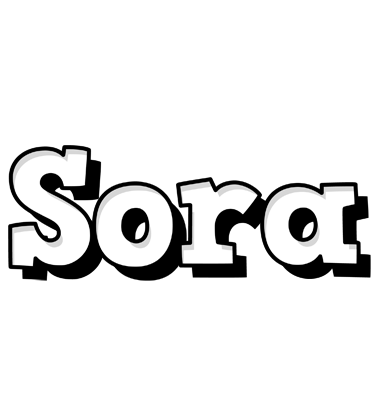 Sora snowing logo