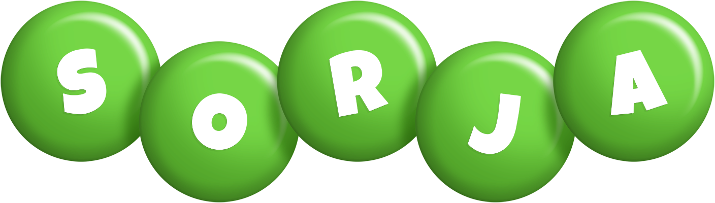 Sorja candy-green logo