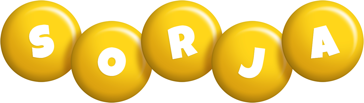 Sorja candy-yellow logo