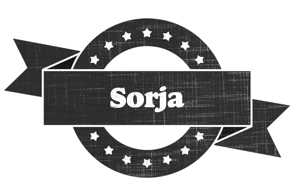 Sorja grunge logo
