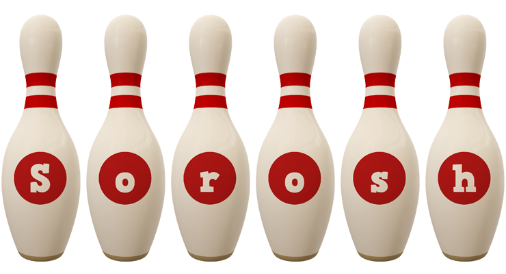 Sorosh bowling-pin logo