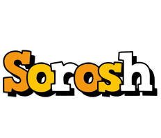 Sorosh cartoon logo