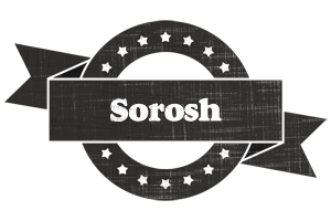 Sorosh grunge logo