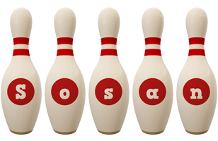 Sosan bowling-pin logo