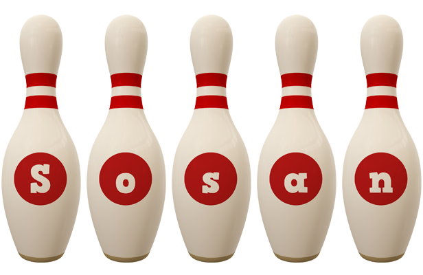 Sosan bowling-pin logo