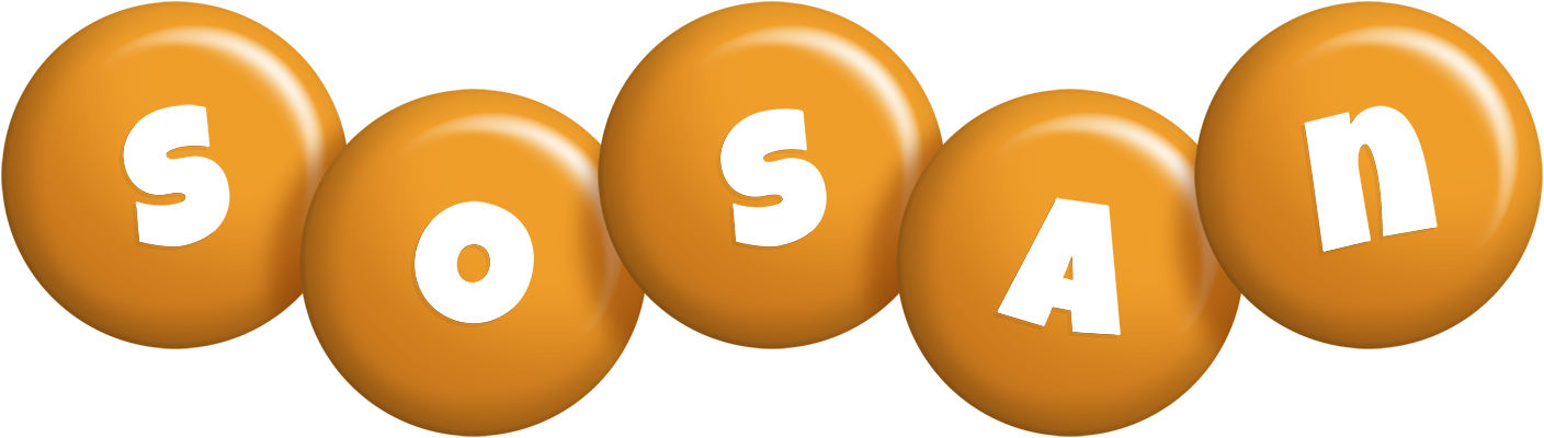 Sosan candy-orange logo