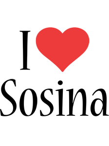 Sosina i-love logo