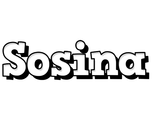 Sosina snowing logo