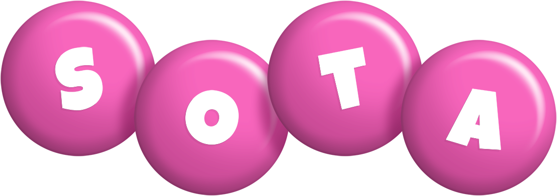 Sota candy-pink logo
