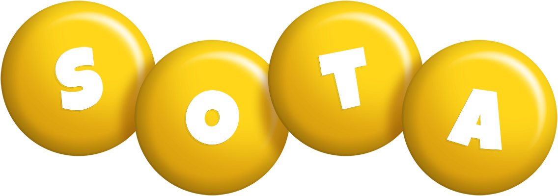 Sota candy-yellow logo