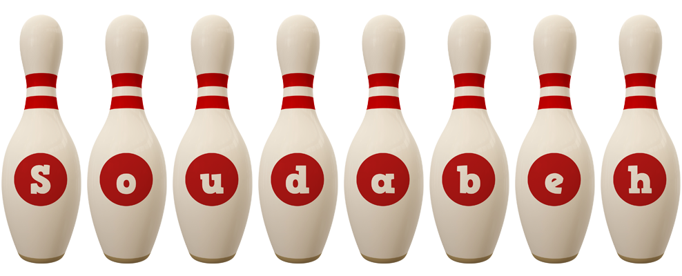 Soudabeh bowling-pin logo