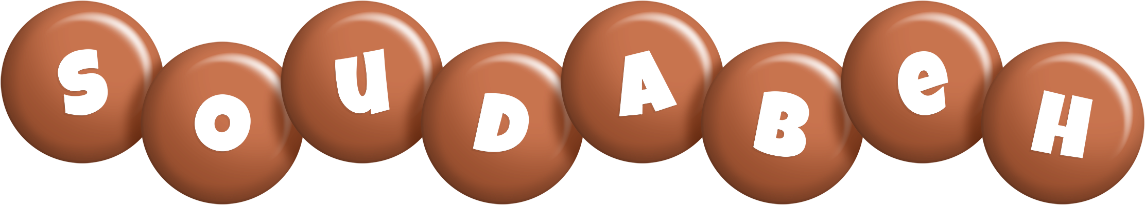 Soudabeh candy-brown logo