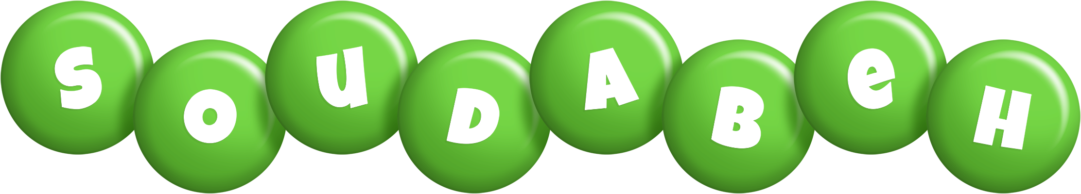 Soudabeh candy-green logo